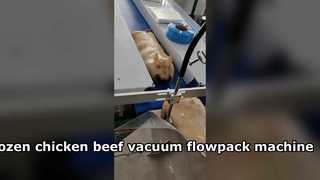 Простая в эксплуатации машина для упаковки в вакуумные подушки для замороженной курицы, говядины и свинины.