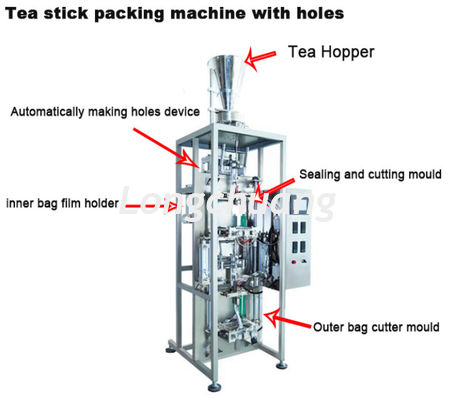 качество  Inner And Outer Teabag Packaging Machine Stainless Steel Tea Stick Packaging Machine фабрика