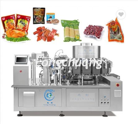 High Speed Tofu Doypack Packaging Machine With Automated Vacuum System Vacuum